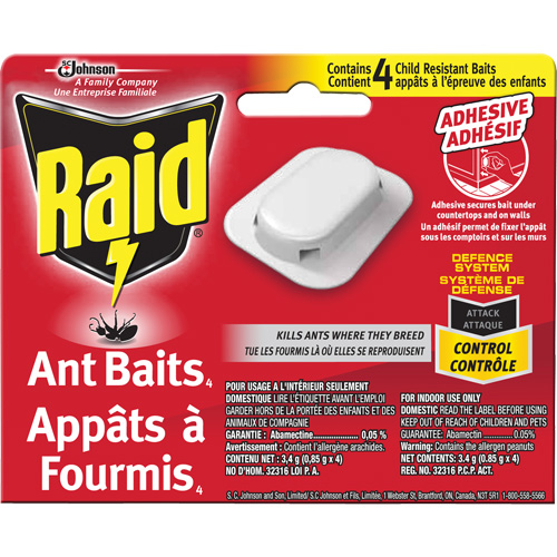 Raid&reg; Ant Bait Traps, 5" L x 6" W x 1" H Infinity Industrial Services Inc.