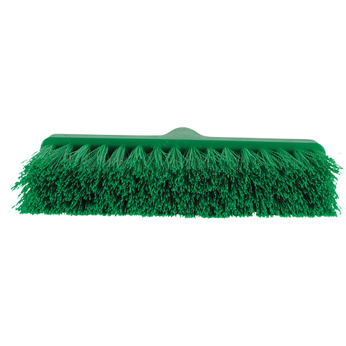 Balai oblique ColorCore, Crins Moyen, 10", Polypropyl&egrave;ne, Vert Infinity Industrial Services Inc.