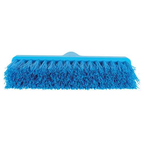 Balai oblique ColorCore, Crins Moyen, 10", Polypropyl&egrave;ne, Bleu Infinity Industrial Services Inc.