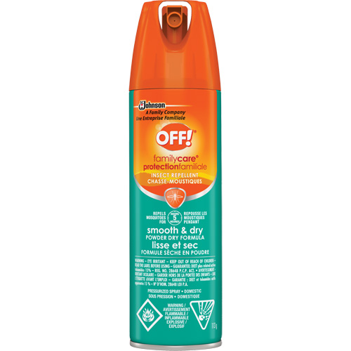 OFF! FamilyCare&reg; Smooth & Dry Insect Repellent, 15% DEET, Aerosol, 113 g Infinity Industrial Services Inc.