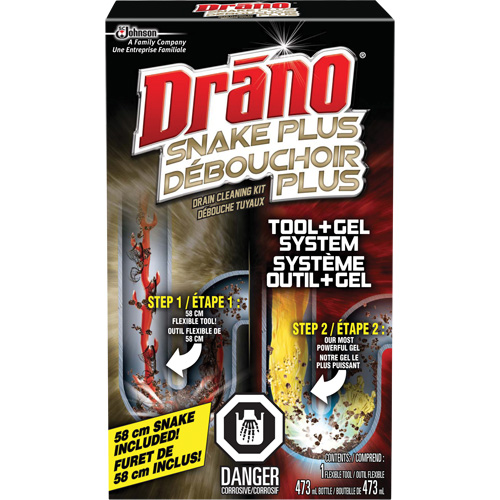 Drano&reg; Gel & Snake Tool Drain Cleaner Kit Infinity Industrial Services Inc.