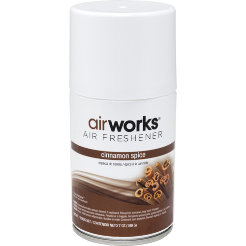 AirWorks&reg; Metered Air Fresheners, Cinnamon Spice, Aerosol Can Infinity Industrial Services Inc.