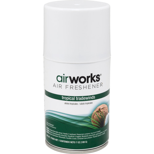 AirWorks&reg; Metered Air Fresheners, Tropical Tradewinds, Aerosol Can Infinity Industrial Services Inc.