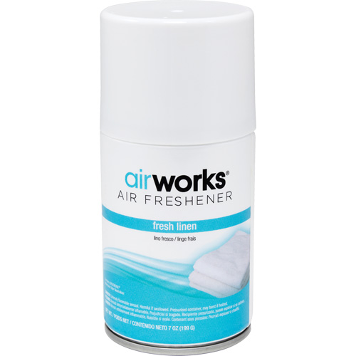AirWorks&reg; Metered Air Fresheners, Fresh Linen, Aerosol Can Infinity Industrial Services Inc.
