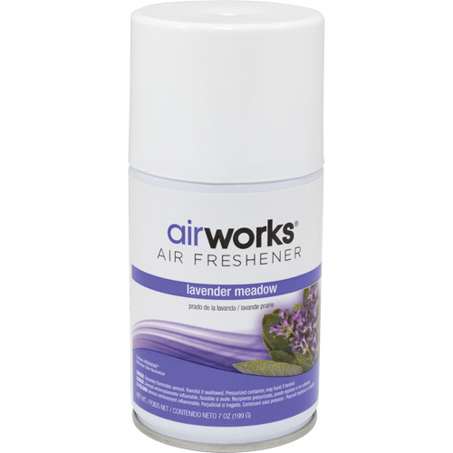AirWorks&reg; Metered Air Fresheners, Lavender Meadow, Aerosol Can Infinity Industrial Services Inc.