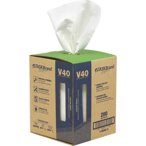Essuie-tout de s&eacute;rie de qualit&eacute; V40 TaskBrand, Tout usage, 12" lo x 10" la Infinity Industrial Services Inc.
