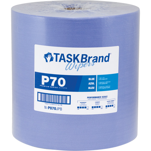Chiffons de premi&egrave;re qualit&eacute; P70 TaskBrand, Robuste, 13" lo x 12" la Infinity Industrial Services Inc.