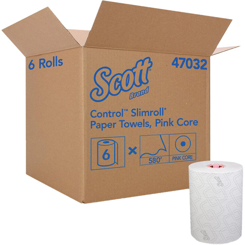 Serviettes Slimroll* de Scott en rouleau dur, 1 pli, Standard, 580' lo Infinity Industrial Services Inc.