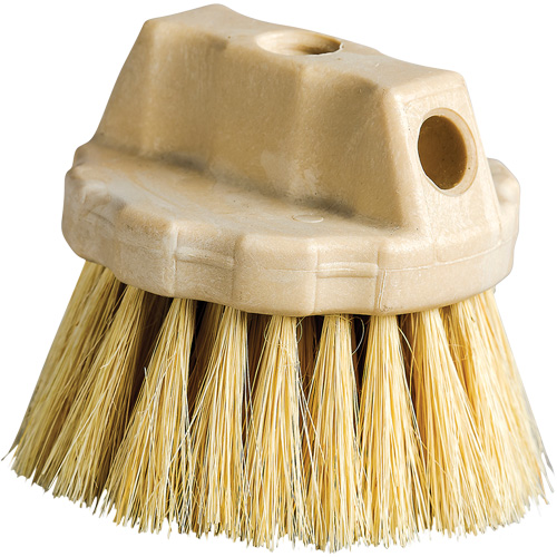 Brosse de nettoyage ronde, 5" l, Soies Tampico, Beige Infinity Industrial Services Inc.