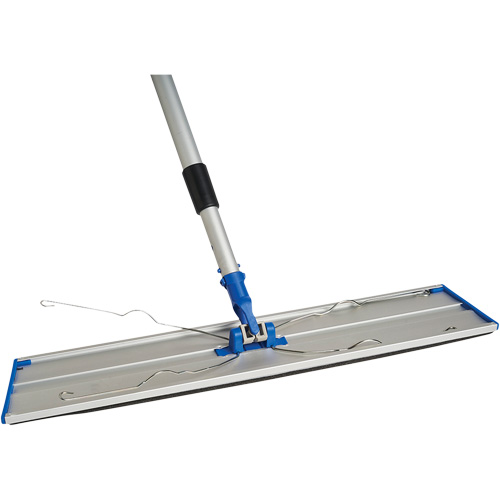 Support de vadrouille &agrave; &eacute;pousseter Static Attack avec manche t&eacute;lescopique, 24", Aluminium Infinity Industrial Services Inc.