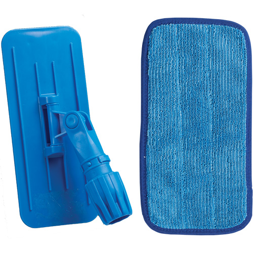 Vadrouille & cadre pour le nettoyage mural, Microfibre, 11" lo x 10" la Infinity Industrial Services Inc.