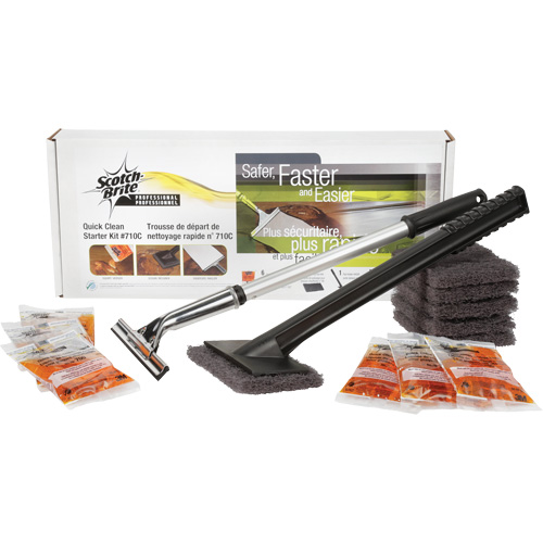 Scotch-Brite Quick Clean Griddle Cleaning System Starter Kit Infinity Industrial Services Inc.