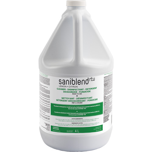 SaniBlend Ready-To-Use Disinfectant & Sanitizer, 4 L, Jug Infinity Industrial Services Inc.