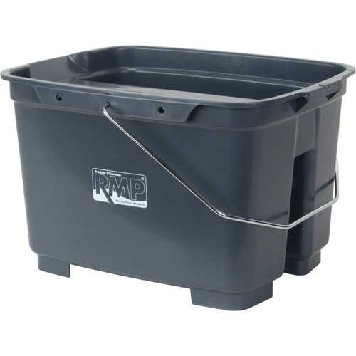 Dual Compartment Bucket, 4.75 US Gal. (19 qt.) Capacity, Grey Infinity Industrial Services Inc.