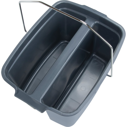 Dual Compartment Bucket, 4.75 US Gal. (19 qt.) Capacity, Grey Infinity Industrial Services Inc.