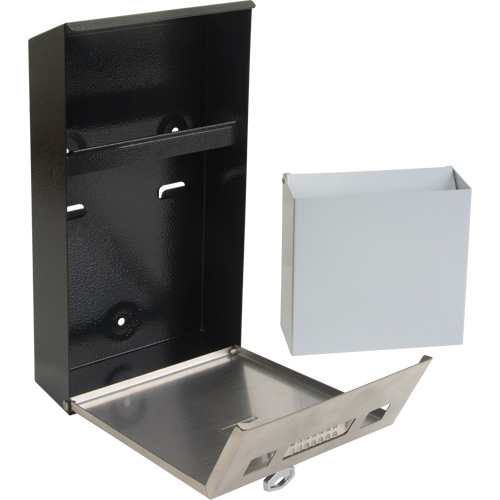 Smoking Receptacle, Wall-Mount, Stainless Steel, 1 Litre Capacity, 11-4/5" Height Infinity Industrial Services Inc.