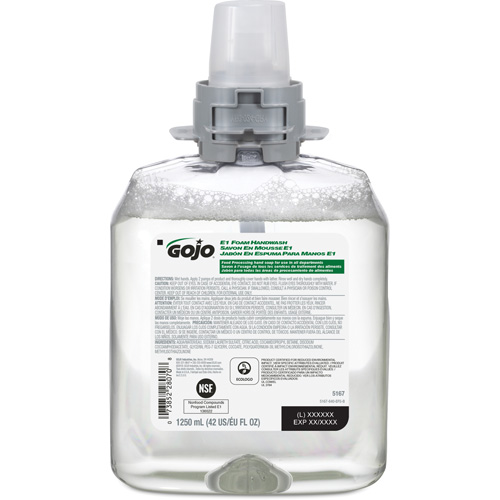 FMX-12 E1 Hand Soap, Foam, 1250 ml, Unscented Infinity Industrial Services Inc.