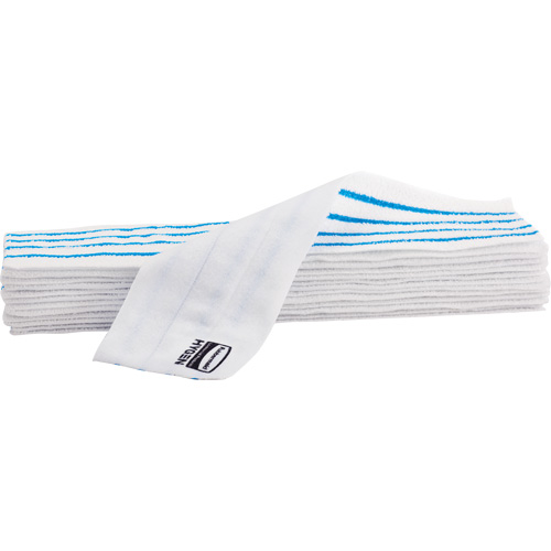 Disposable Mop Pad, Hook and Loop Style, Microfibre, 18" L x 4" W Infinity Industrial Services Inc.