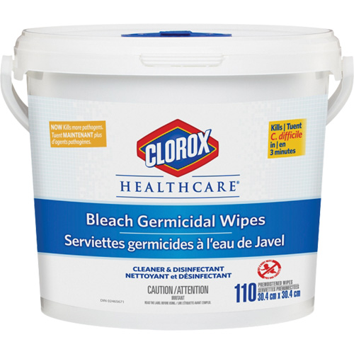 Healthcare&reg; Disinfecting Bleach Wipes, 110 Count Infinity Industrial Services Inc.