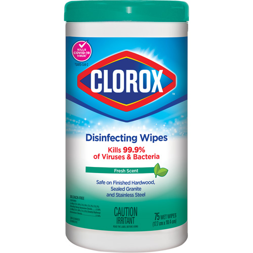 Lingettes d&eacute;sinfectantes, 75 lingettes Infinity Industrial Services Inc.