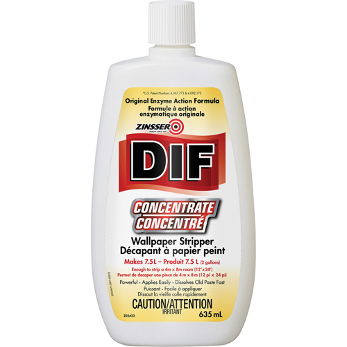 Zinsser&reg; DIF&reg; Liquid Concentrate Wallpaper Stripper, 635 ml, Bottle Infinity Industrial Services Inc.