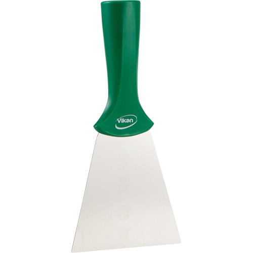 Grattoir en acier inoxydable avec poign&eacute;e montable sur manche, Vert, 4" la x 8" lo Infinity Industrial Services Inc.