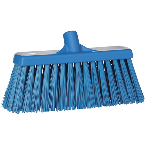 Balai-brosse robuste, Crins Ferme, 13", Polyester, Bleu Infinity Industrial Services Inc.
