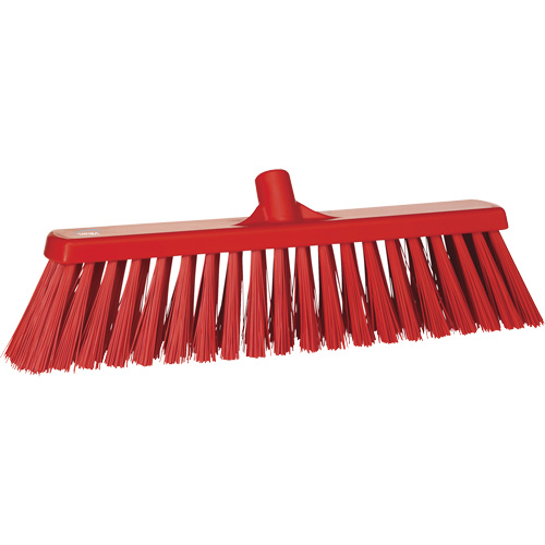 Heavy-Duty Push Broom, Stiff Bristles, 20", Polyester, Red Infinity Industrial Services Inc.