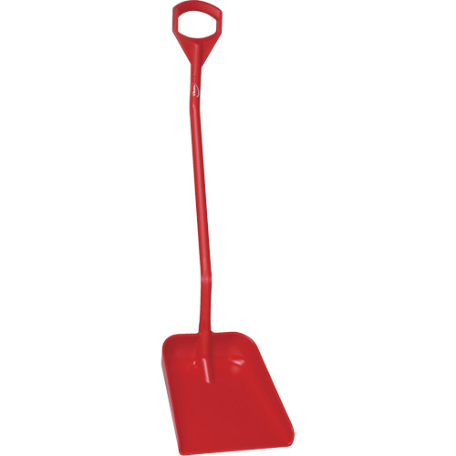 Ergonomic Large Blade Shovel, 51" Length, Plastic, Red Infinity Industrial Services Inc.