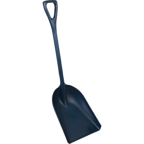 One-Piece Metal Detectable Shovel, 13-3/4" x 17" Blade, 42-1/2" Length, Plastic, Blue Infinity Industrial Services Inc.