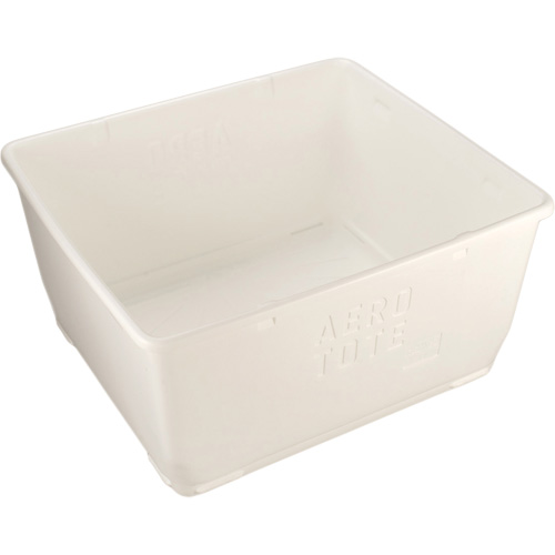 Aero-Tote Tub with Drain Plug, Plastic, White Infinity Industrial Services Inc.