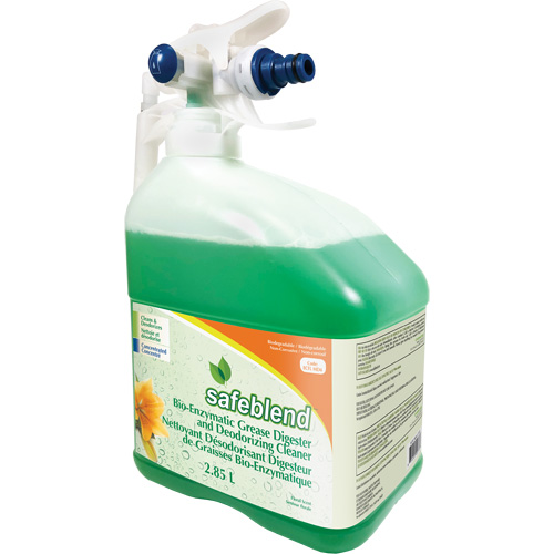 Produit d&eacute;graissant concentr&eacute; &agrave; base denzyme et nettoyant d&eacute;sodorisant, Cruche Infinity Industrial Services Inc.