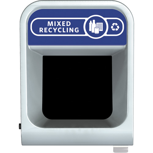 Conteneur pour d&eacute;chets de recyclage m&eacute;lang&eacute;s Configure, Vrac/Bord de rue/De bureau, Acier, 15 gal. US Infinity Industrial Services Inc.