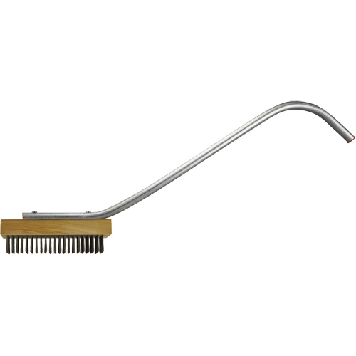 Brosse &agrave; r&ocirc;tissoire &agrave; manche incurv&eacute;, Fil en acier plat, Longueur 24" Infinity Industrial Services Inc.