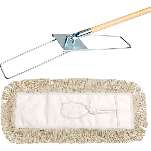 Break-Ezy Dust Mop System, Tie-On Style, Cotton, 36" L x 5" W Infinity Industrial Services Inc.