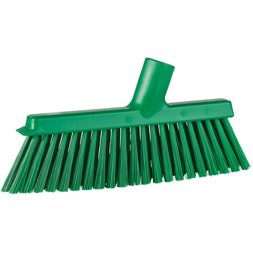 Balai biseaut&eacute; avec pas de vis inclin&eacute;, Crins Moyen, 10", Polyester, Vert Infinity Industrial Services Inc.