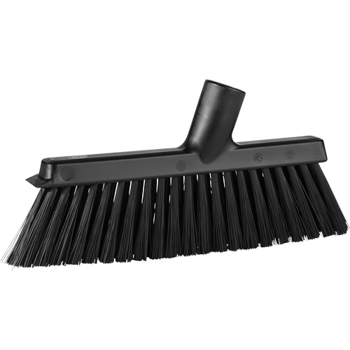 Balai biseaut&eacute; avec pas de vis inclin&eacute;, Crins Moyen, 10", Polyester, Noir Infinity Industrial Services Inc.