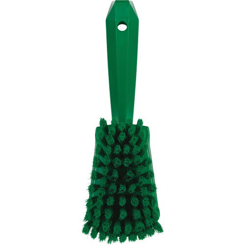 Brosse &agrave; r&eacute;curer avec manche court, Soies Doux, Longueur de 10-1/2", Vert Infinity Industrial Services Inc.