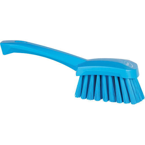 Brosse &agrave; r&eacute;curer avec manche court, Soies Doux, Longueur de 10-1/2", Bleu Infinity Industrial Services Inc.