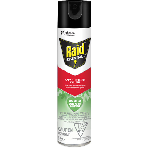 Insecticide pour araign&eacute;es et fourmis Essentials Raid, 350 g, Canette a&eacute;rosol Infinity Industrial Services Inc.