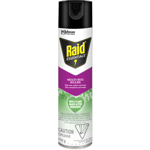 Insecticide polyvalent Essentials Raid, 350 g, Canette a&eacute;rosol Infinity Industrial Services Inc.