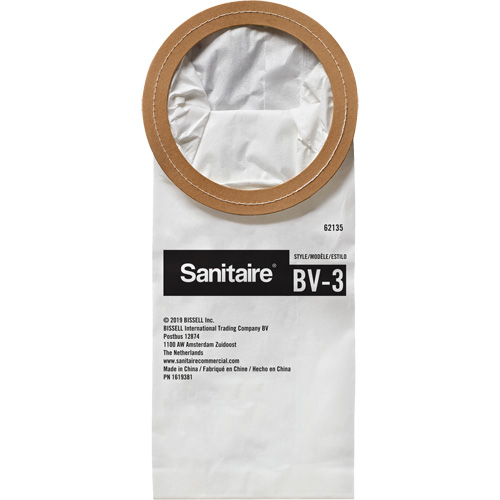 Sac en papier de qualit&eacute; sup&eacute;rieure BV-3 pour aspirateur dorsal Infinity Industrial Services Inc.