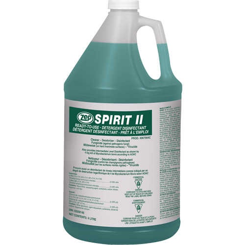 Spirit II Detergent Disinfectant, 4 L, Jug Infinity Industrial Services Inc.