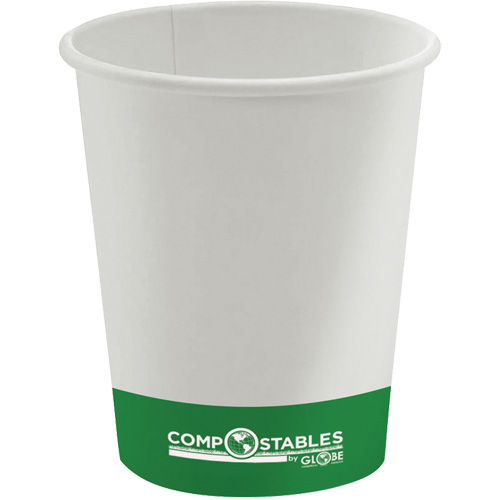 Gobelets en papier compostable chaud/froid &agrave; paroi simple, 12 oz, Multicolore Infinity Industrial Services Inc.