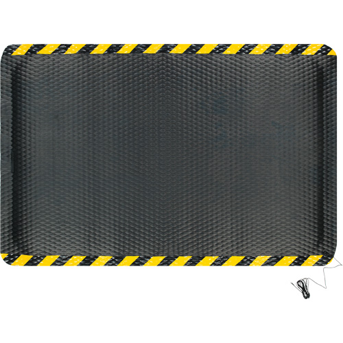 Hog Heaven Electrically Conductive Mat, 4' W x 6' L, 5/8" Thickness, Black/Yellow, Nitrile Infinity Industrial Services Inc.