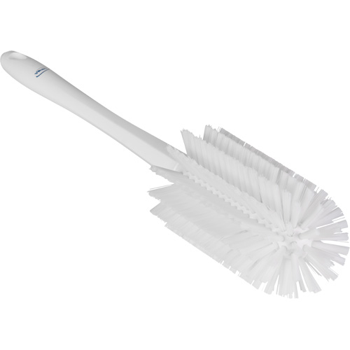 Medium Brush with Handle, Stiff Bristles, 17" Long, White Infinity Industrial Services Inc.