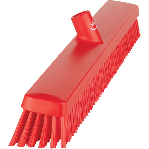 Heavy-Duty Push Broom, Fine/Stiff Bristles, 24", Red Infinity Industrial Services Inc.