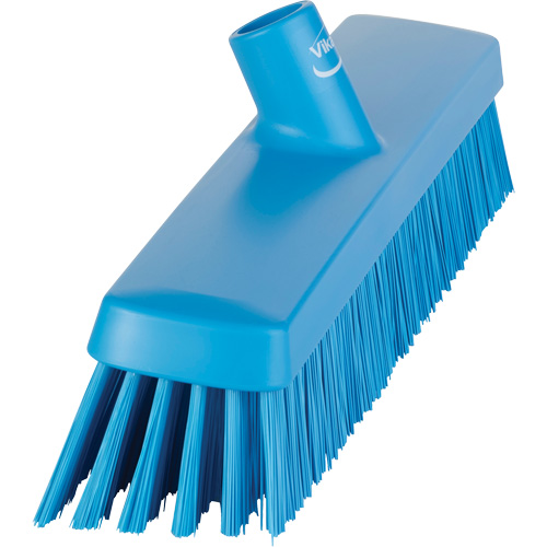 Push Broom Head, Fine/Stiff Bristles, 16-1/2", Polyester/Polypropylene, Blue Infinity Industrial Services Inc.