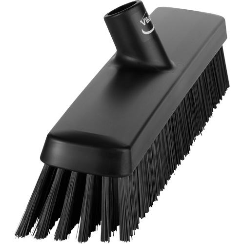 Push Broom Head, Fine/Stiff Bristles, 16-1/2", Polyester/Polypropylene, Black Infinity Industrial Services Inc.