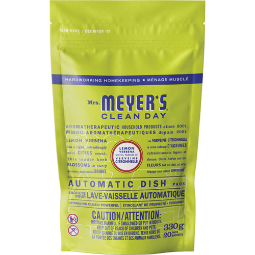 Sachets de d&eacute;tergent pour lave-vaisselle automatique Mrs. Meyer's Clean Day, Capsules, 330 g, Verveine citronnelle Infinity Industrial Services Inc.